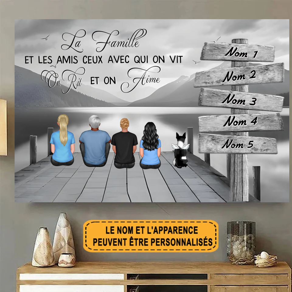 La Famille Et Les Amis 1828 Personnalisé Enseigne En Métal