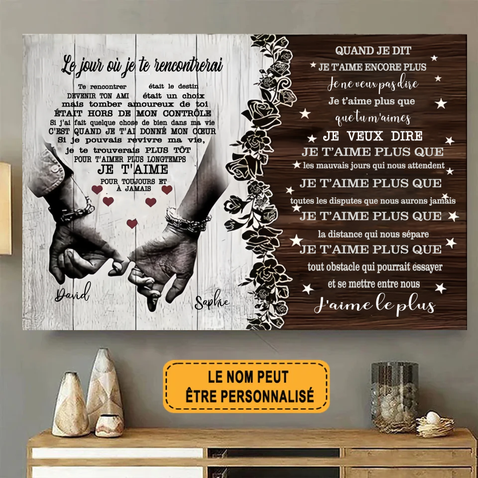 Le Jour Où Je Te Rencontrerai 1841 Enseigne En Métal