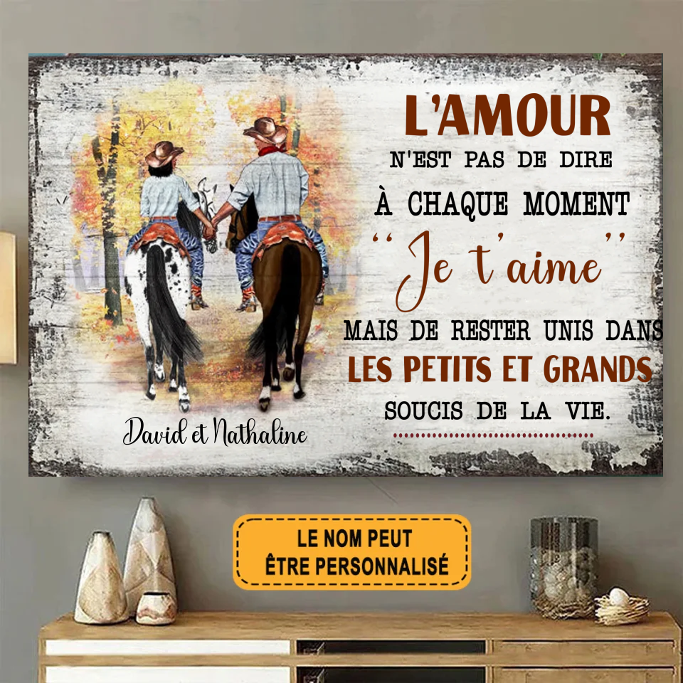 L'amour N'est Pas De Dire 1851 Personnalisé Enseigne En Métal