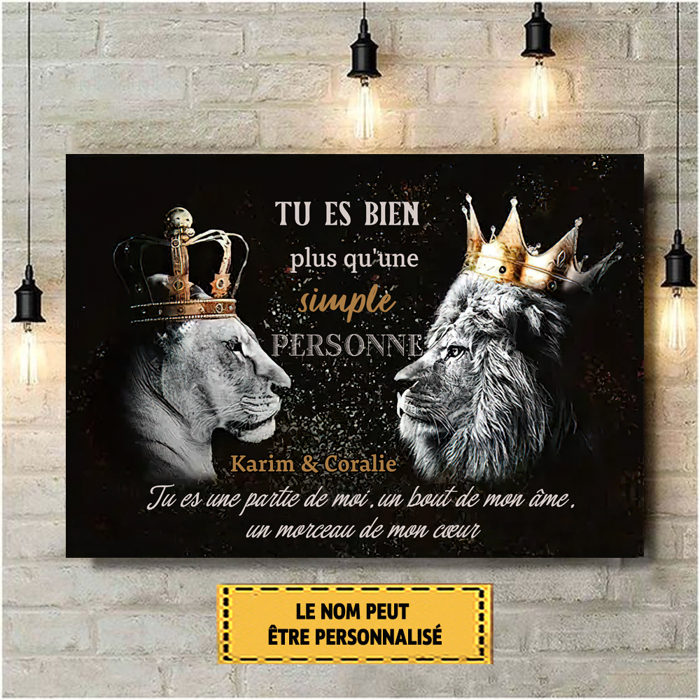 Tu Es Bien Plus Qu'une Simple Personne Enseigne En Métal