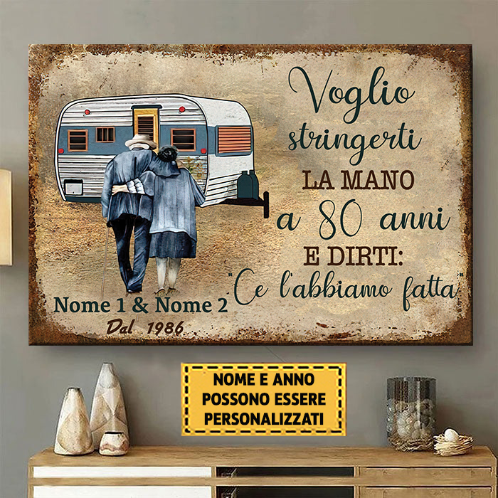 Voglio Stringerti La Mano A 80 Anni 2 - Classico Segno Di Metallo