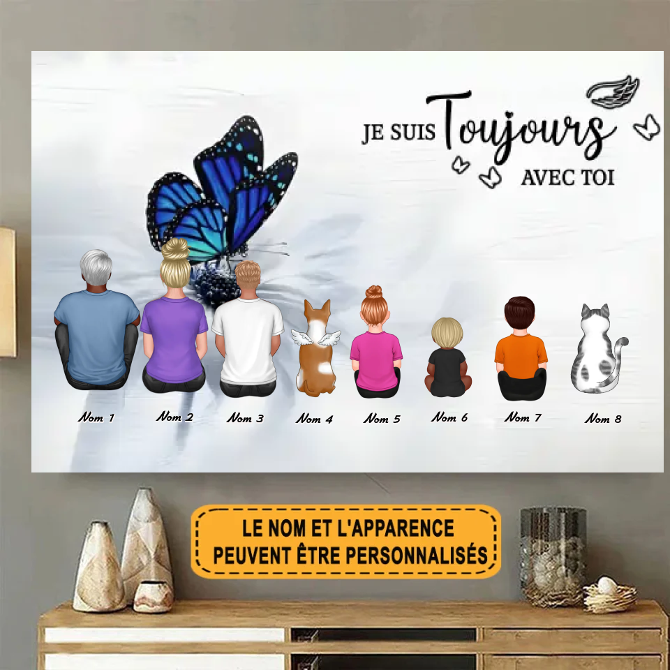 Je Suis Toujours Avec Toi Personnalisé Enseigne En Métal