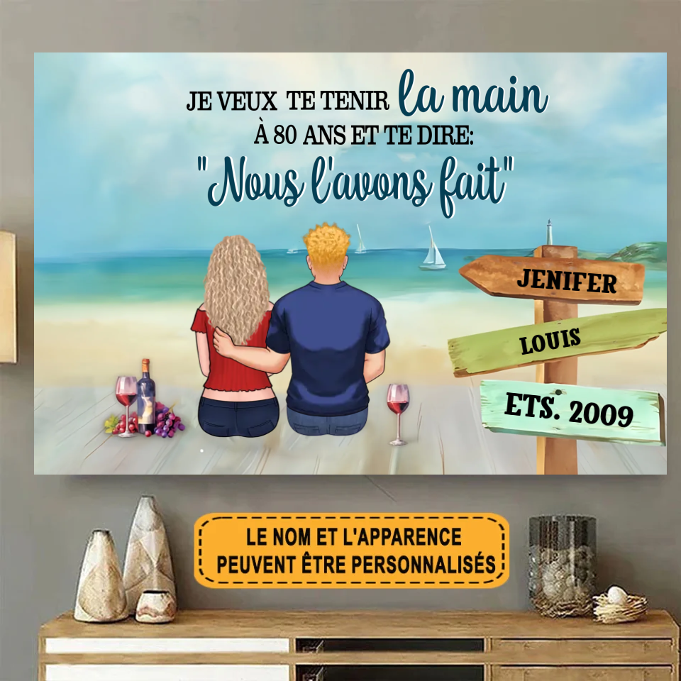 Je Veux Te Tenir 1815 Personnalisé Enseigne En Métal