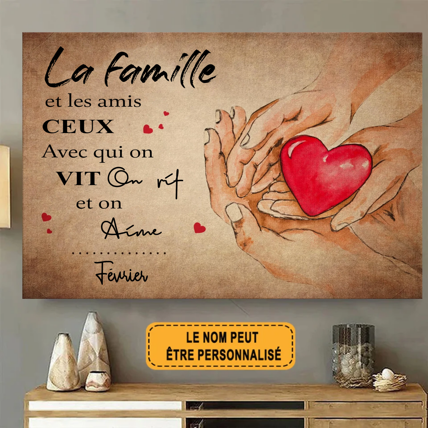 La Famille 1951 Personnalisé Enseigne En Métal