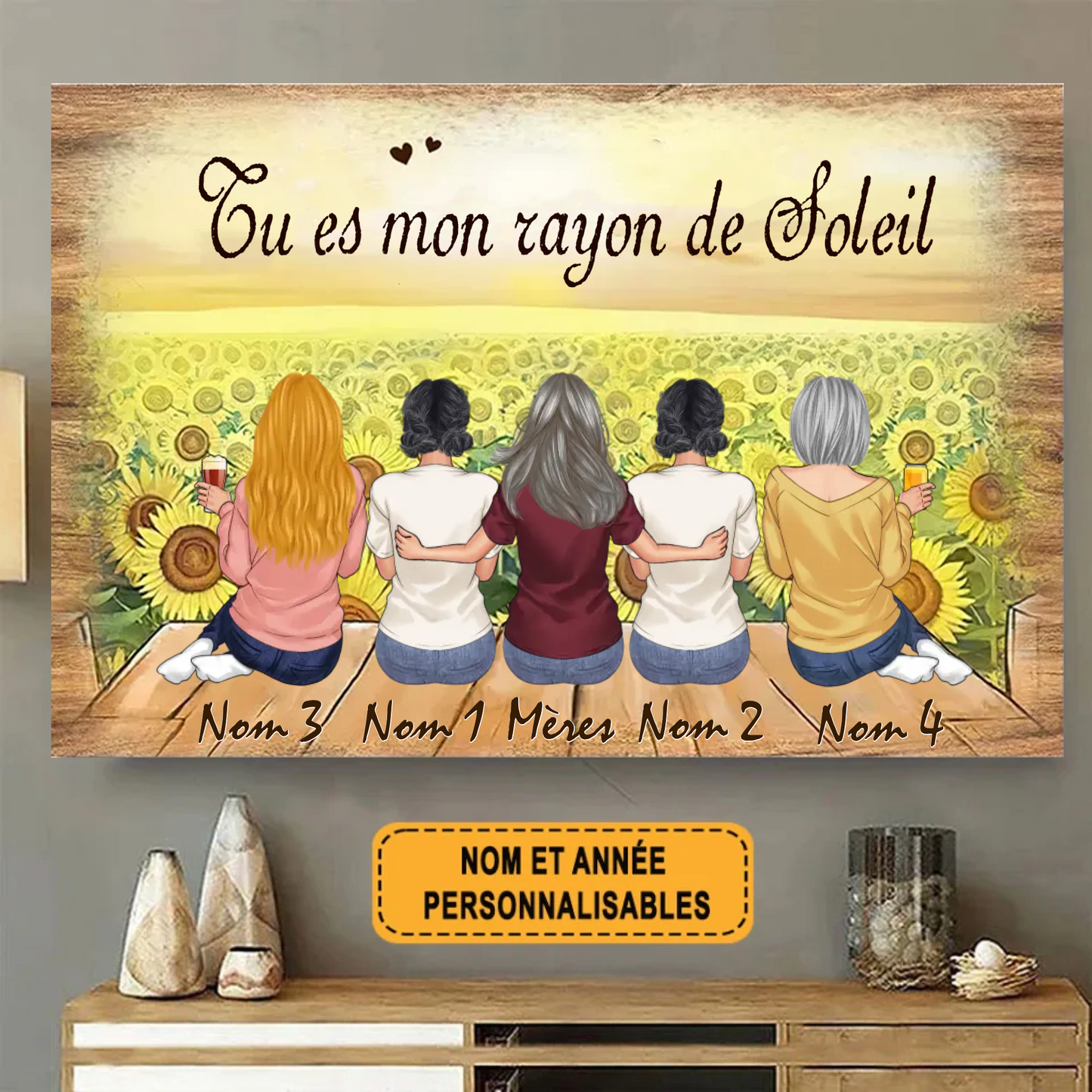 Tu Es Mon Rayon de Soleil 1958 Personnalisé Enseigne En Métal