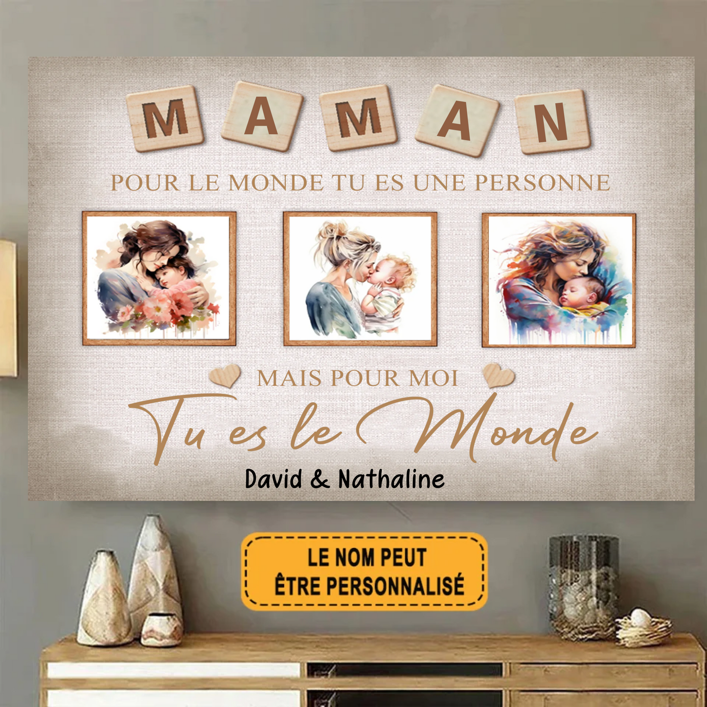 Tu Es Le Monde 1973 Personnalisé Enseigne En Métal