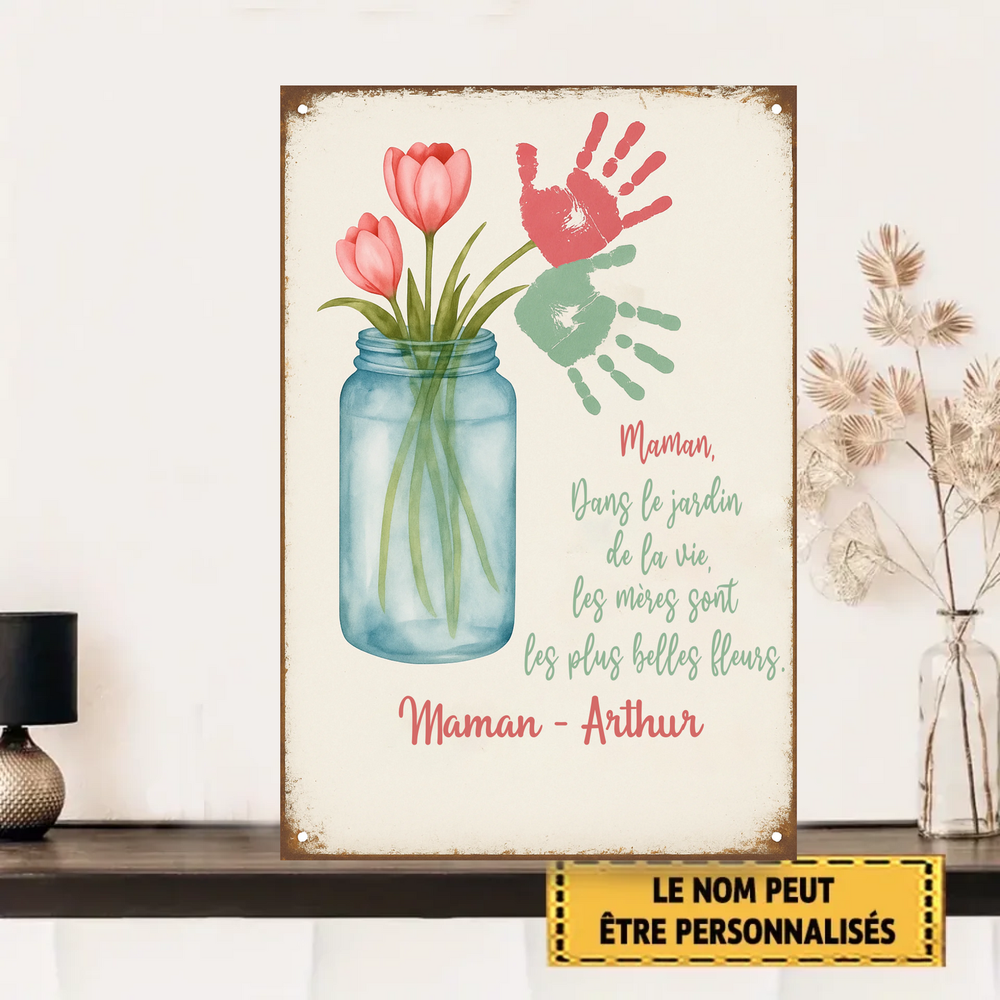 Dans Le Jardin De La Vie 1979 Personnalisé Enseigne En Métal