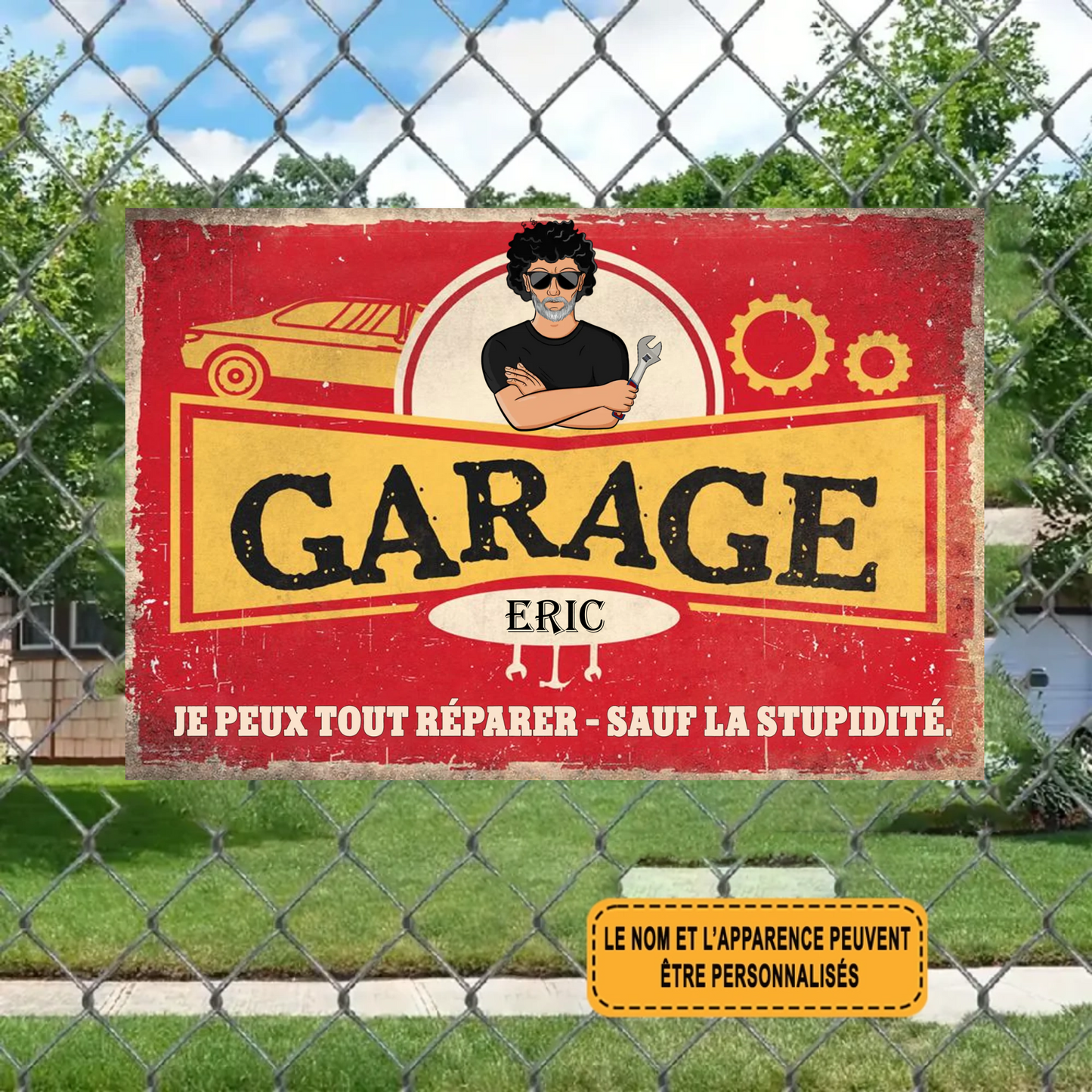 Je Peux Tout Réparer 1990 Personnalisé Enseigne En Métal