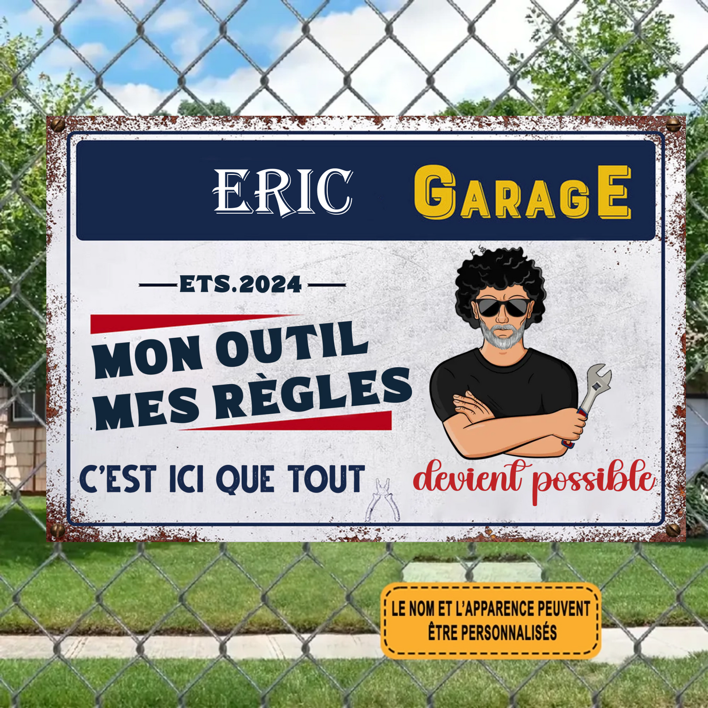 C’est Ici Que Tout 1997 Personnalisé Enseigne En Métal