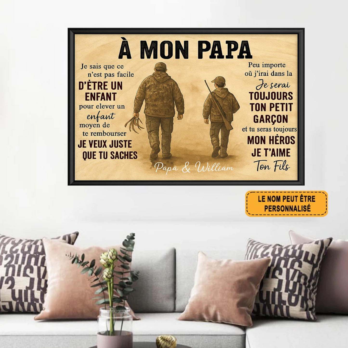 A Mon Papa 2006 Personnalisé Enseigne En Métal