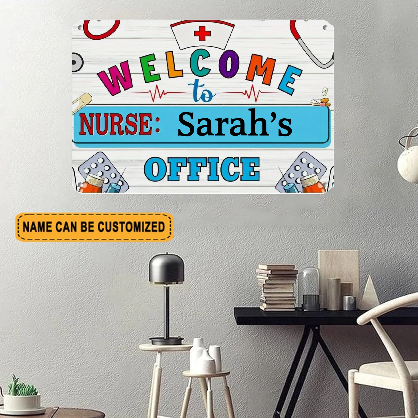 Welcome to Nurse Office 2027 Personnalisé Enseigne En Métal