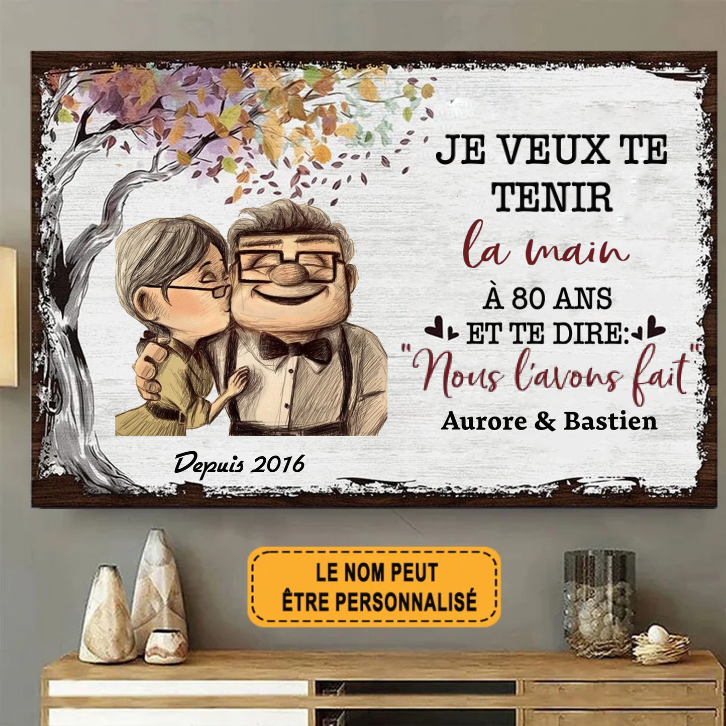 Je Veux Te Tenir 2078 Personnalisé Enseigne En Métal