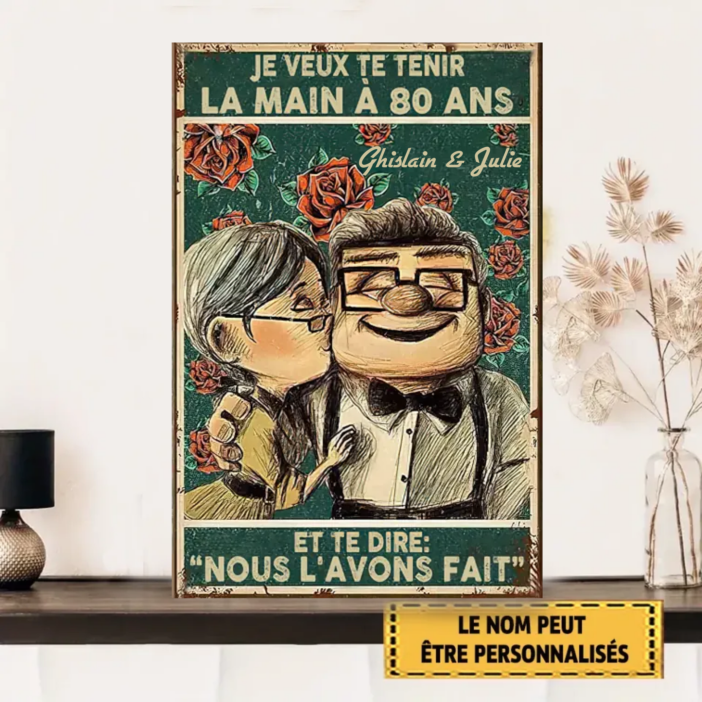 Je Veux Te Tenir 2080 Personnalisé Enseigne En Métal