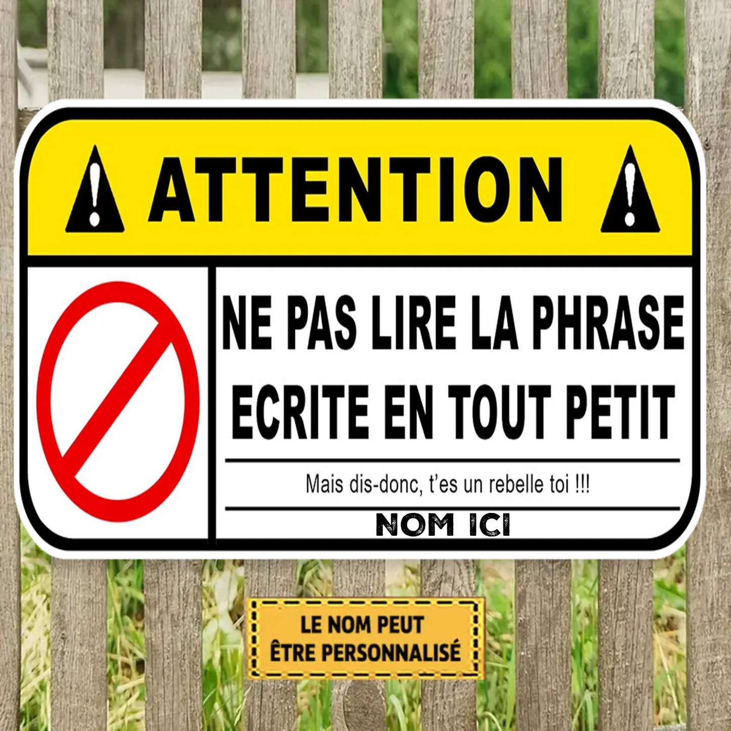 Ne Pas Lire La Phrase 2105 Personnalisé Enseigne En Métal