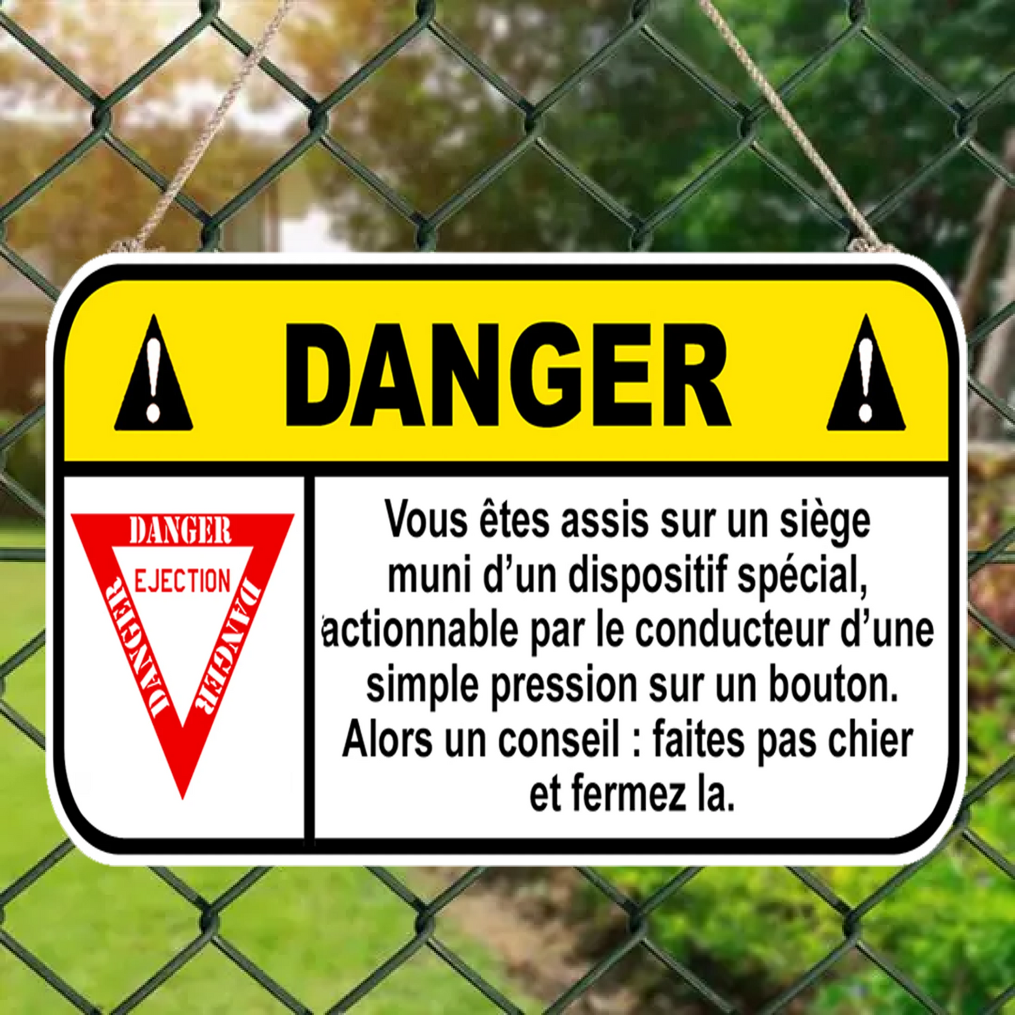 Vous Êtes Assis Sur 2114 Personnalisé Enseigne En Métal