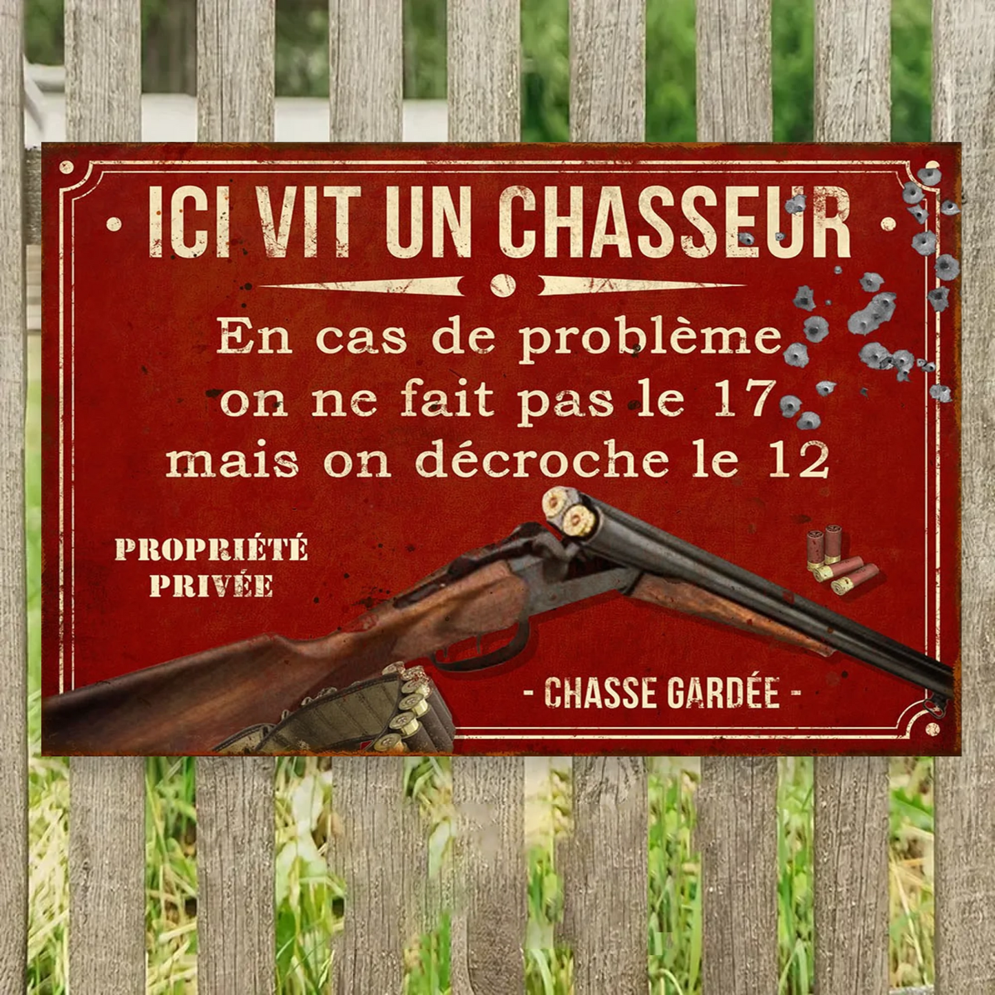 En Cas De Problème 2133 Personnalisé Enseigne En Métal