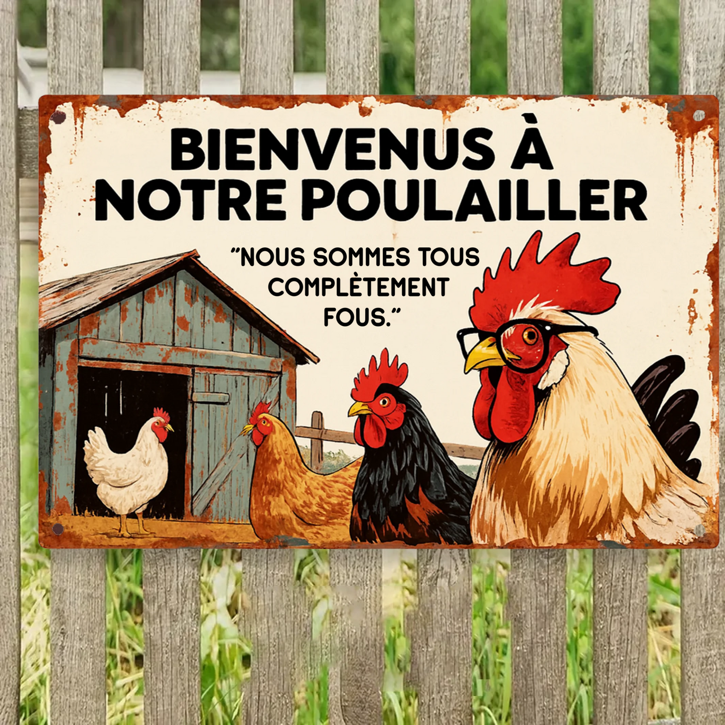 Nous Sommes Tous Complètement Fous 2138 Personnalisé Enseigne En Métal