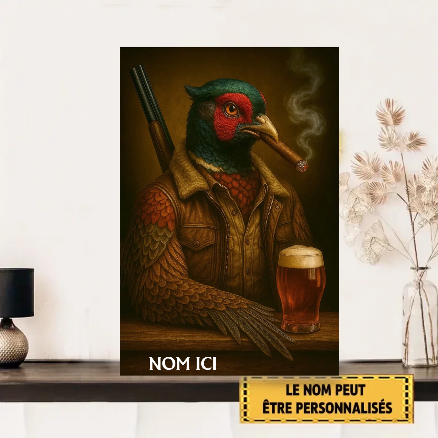 Bière & Cigare 2156 Personnalisé Enseigne En Métal