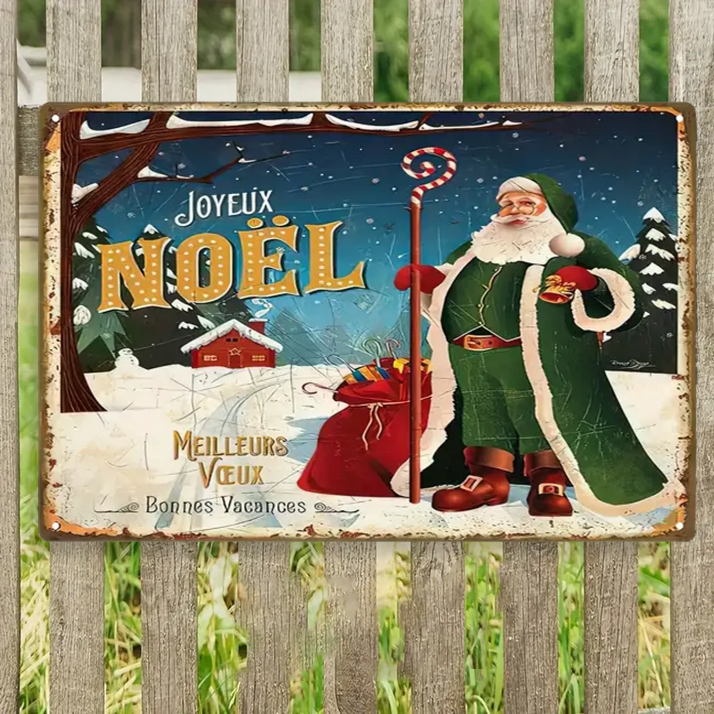Joyeux Noël 2157 Personnalisé Enseigne En Métal