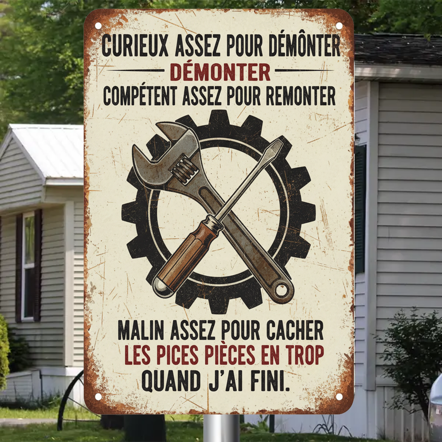 Curieux Assez Pour Démonter 2177 Personnalisé Enseigne En Métal