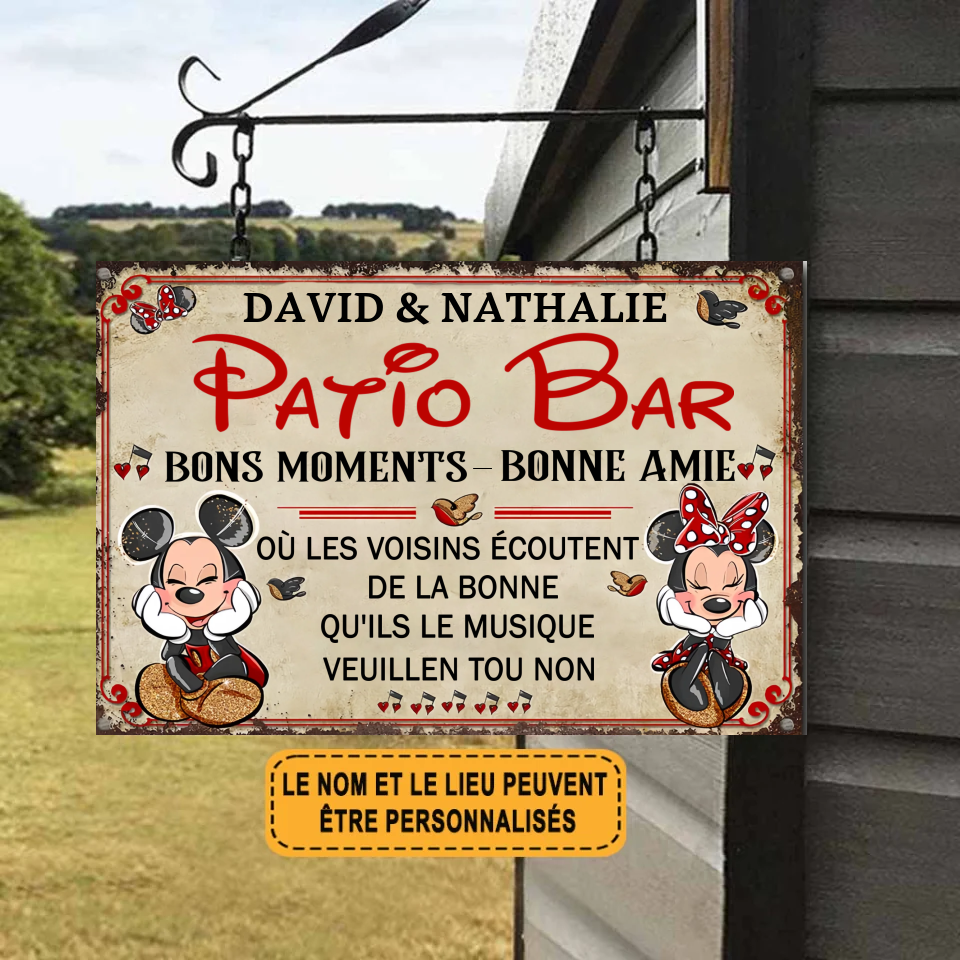 Bonne Amie - Bons Moments Enseigne Métallique Classique