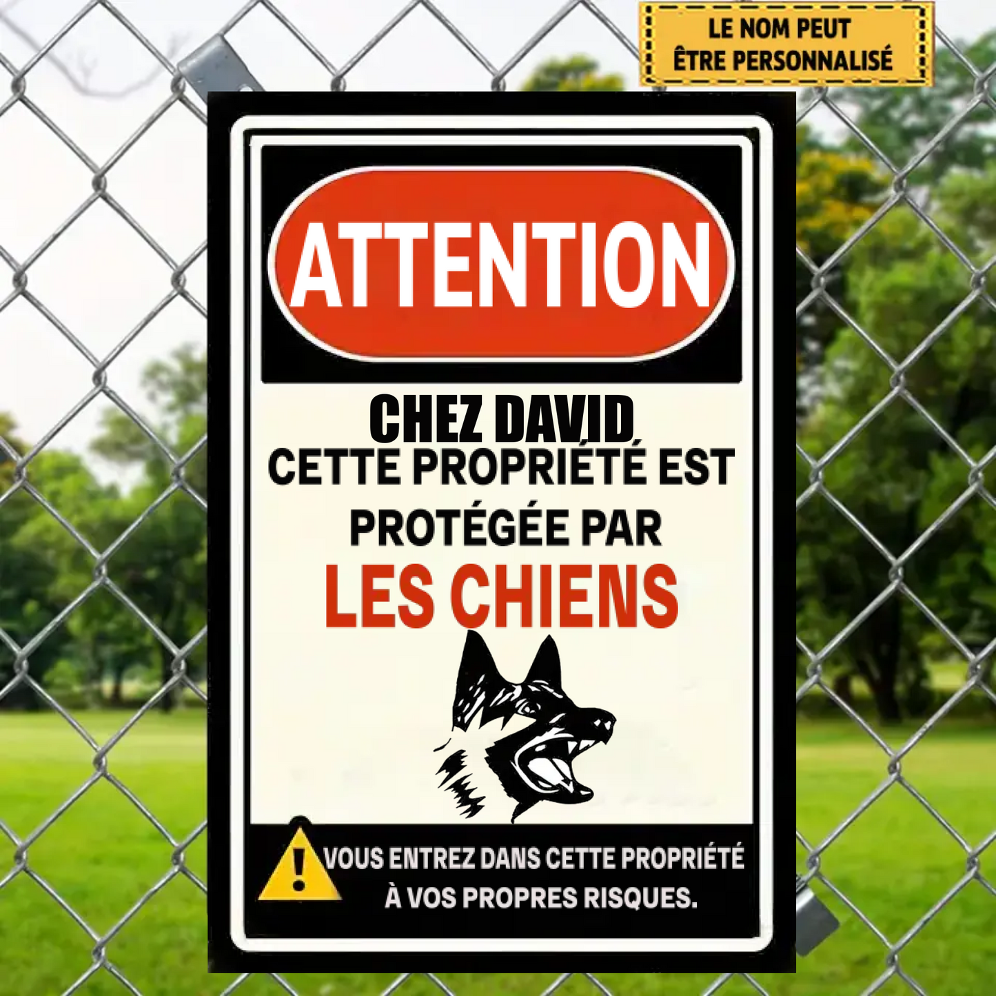 Les Chiens 2097 Personnalisé Enseigne En Métal