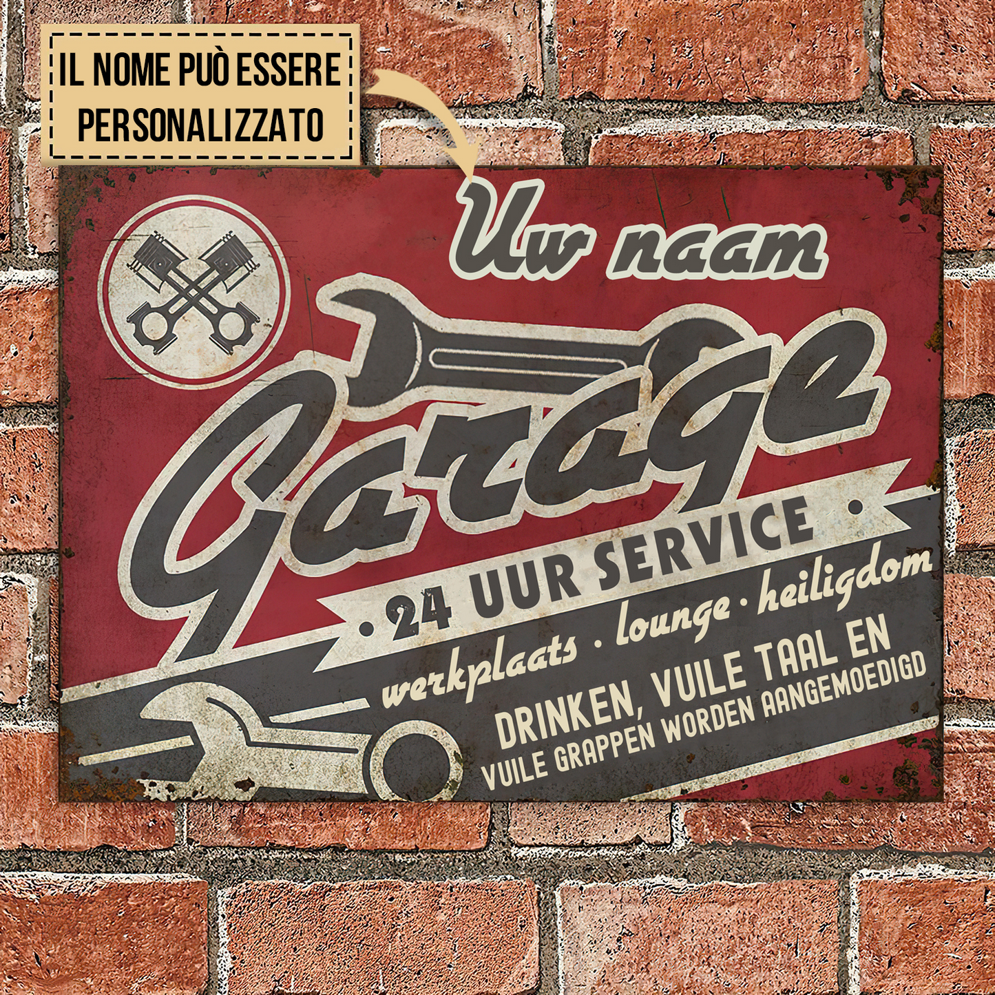 Enseignes en métal de poulet personnalisées Silkies Chicken Enseignes en métal classiques personnalisées