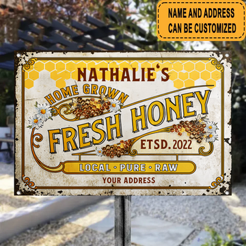 Honey Fresh Customized Classic Metal Signs