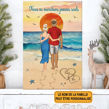 Never Walk Alone Personalized Metal Sign
