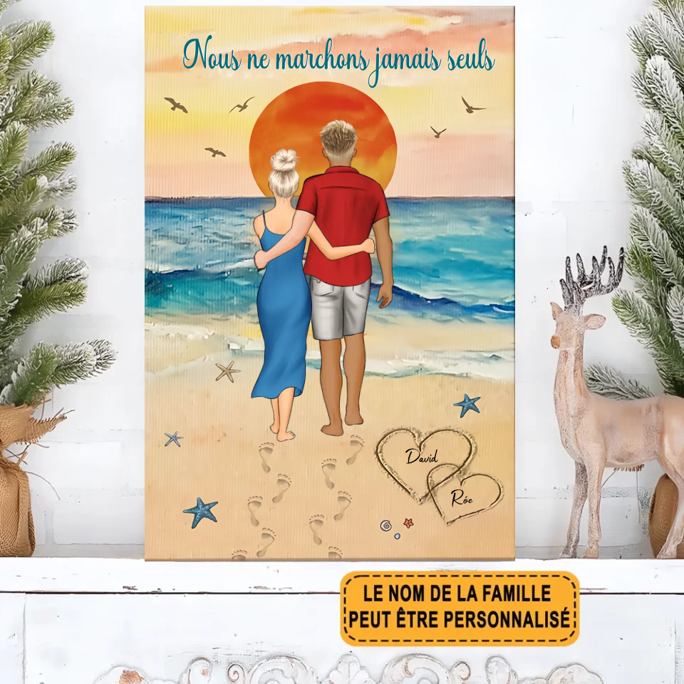 Never Walk Alone Personalized Metal Sign