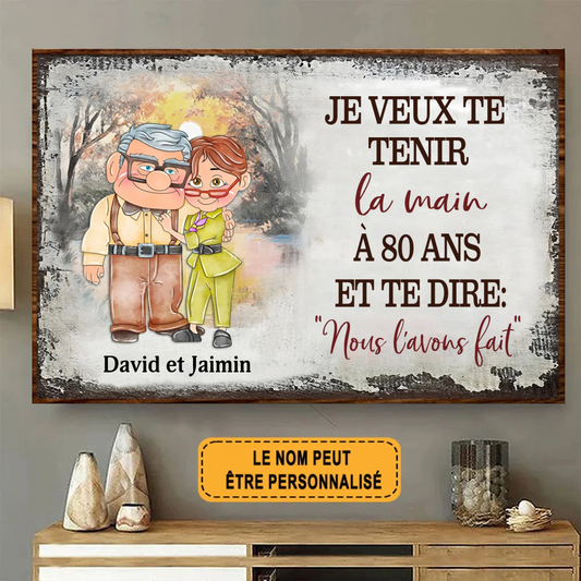 Je Veux Te Tenir 1809 Personnalisé Enseigne En Métal