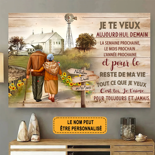 Je Te Veux 1812 Personnalisé Enseigne En Métal