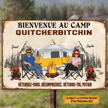 Détendez Vous Décompressez Détends Toi Putain Personnalisé Enseigne En Métal