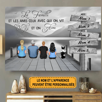 La Famille Et Les Amis 1828 Personnalisé Enseigne En Métal