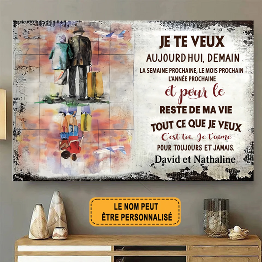 Je Te Veux 1842  Enseigne En Métal