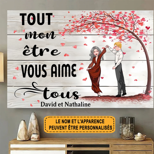 Je Suis À Vous, Pas De Retour Personnalisé Enseigne En Métal