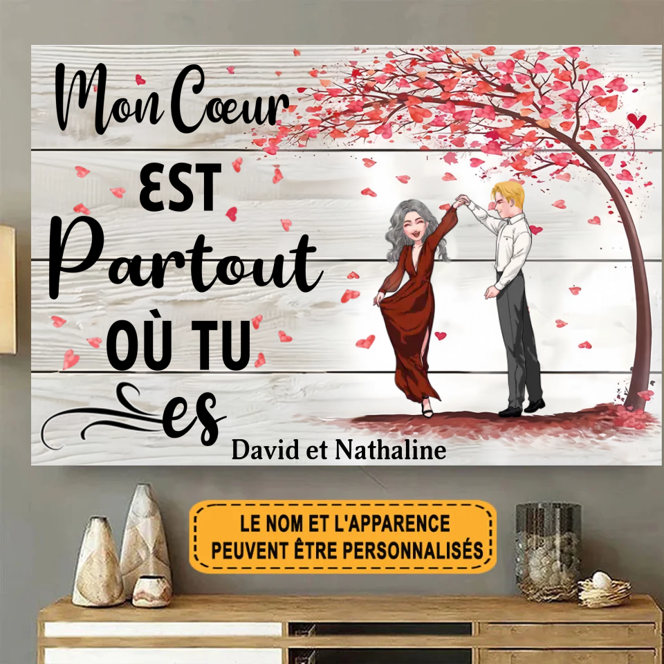Je Suis À Vous, Pas De Retour Personnalisé Enseigne En Métal