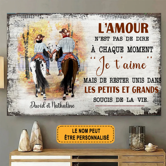 L'amour N'est Pas De Dire 1851 Personnalisé Enseigne En Métal