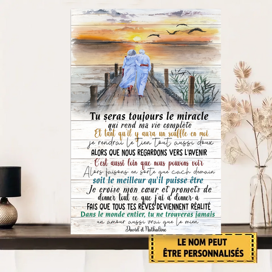 Tu Seras Toujours Le Miracle 1861 Personnalisé Enseigne En Métal