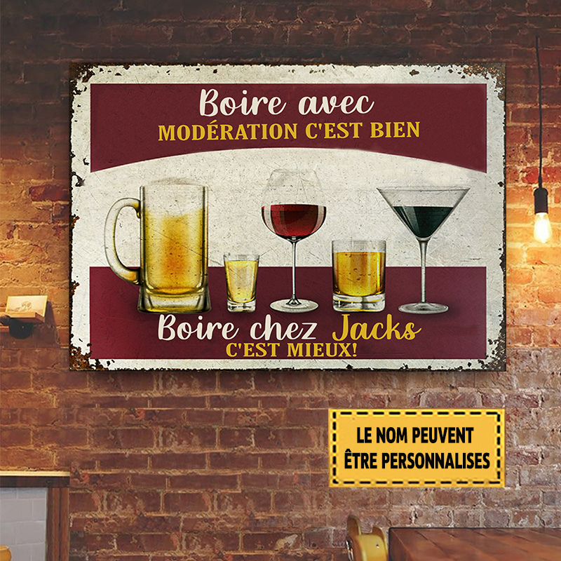 Classic Metal Sign: Drink Responsibly