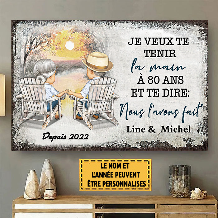 I Want To Hold Your Hand At 80 And Say 17 Classic Metal Sign