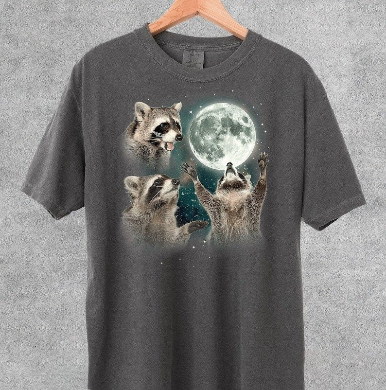 Raccoon Lovers Funny T- Shirt