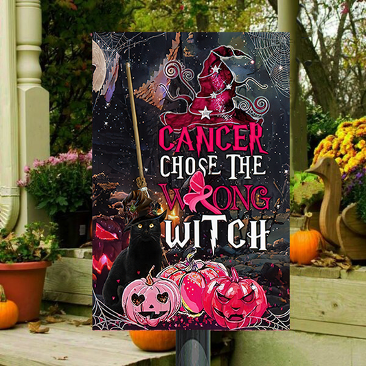 Cancer Choose The Wrong Witch Classic Metal Sign