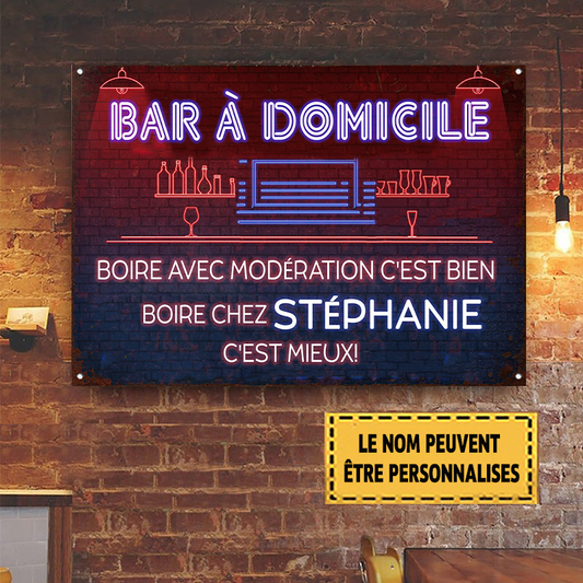 Boire Avec Modération C'est Bien Bar À Domicile Enseigne Métallique Classique