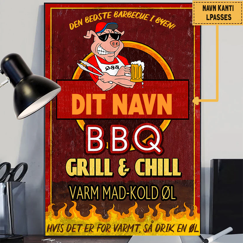 GRILL &amp; CHILL VARM MAD-KOLD ØL - Klassischer Metallgrill