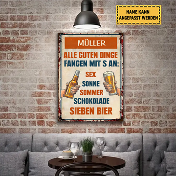 Alle Guten Dinge Fangen Mit S An 2 Klassisches Metallschild