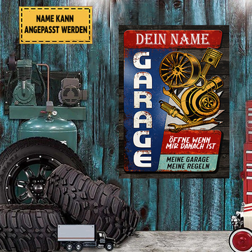 Öffne Wenn Mir Danach Ist Klassisches Metallschild