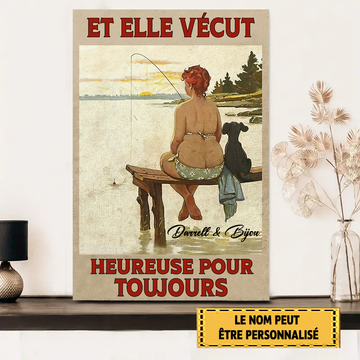 Et Elle Vécut Heureuse Pour Toujours Enseigne En Métal