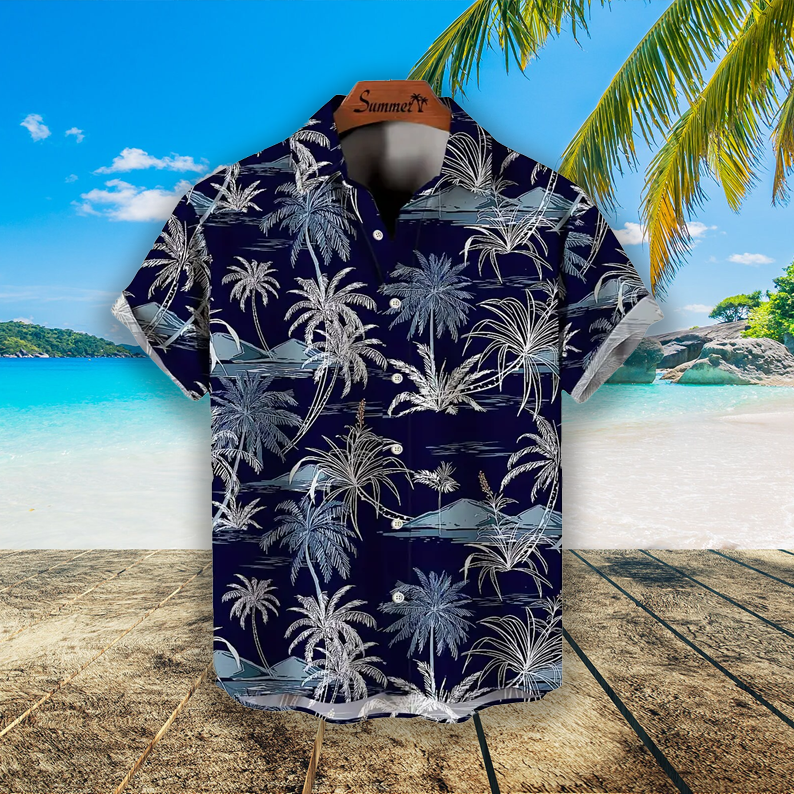 Men's Tropical Floral Hawaiian Beach Shirts