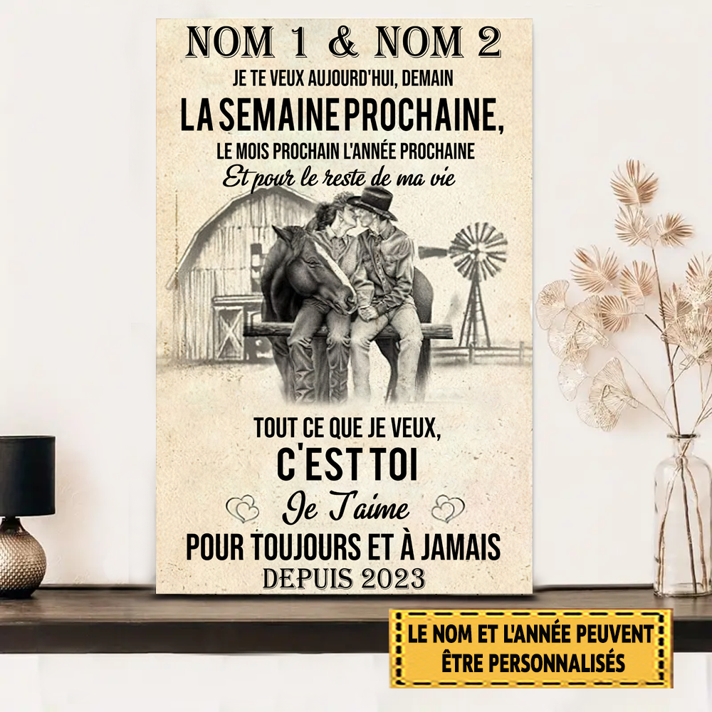 Je Te Veux Aujourd'hui 3 Enseigne En Métal